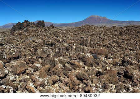 Volcanic Landscape At Lanzarote Island, Canary Islands, Spain