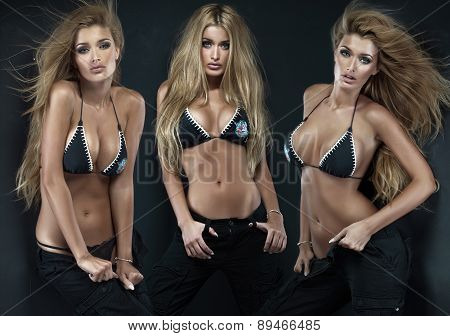 Sexy Blonde Lady Posing.