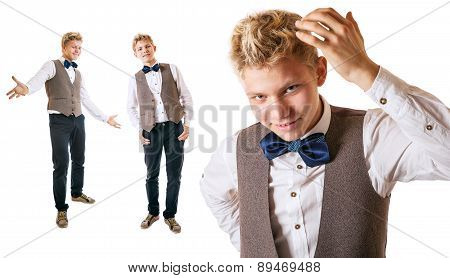 Ellegant Teen Boy With Bow Tie