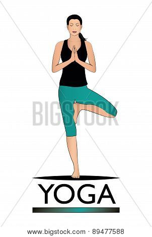 Yoga vector logo.