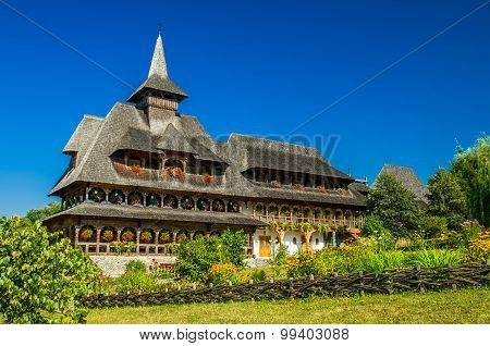 Barsana Wooden Monastery, Maramures, Romania.