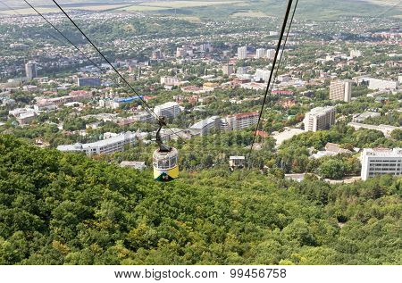 Old Cable Car On Mount Mashuk