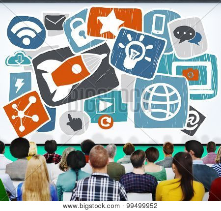 Social Media Start up Strategy Planning Technology Concept