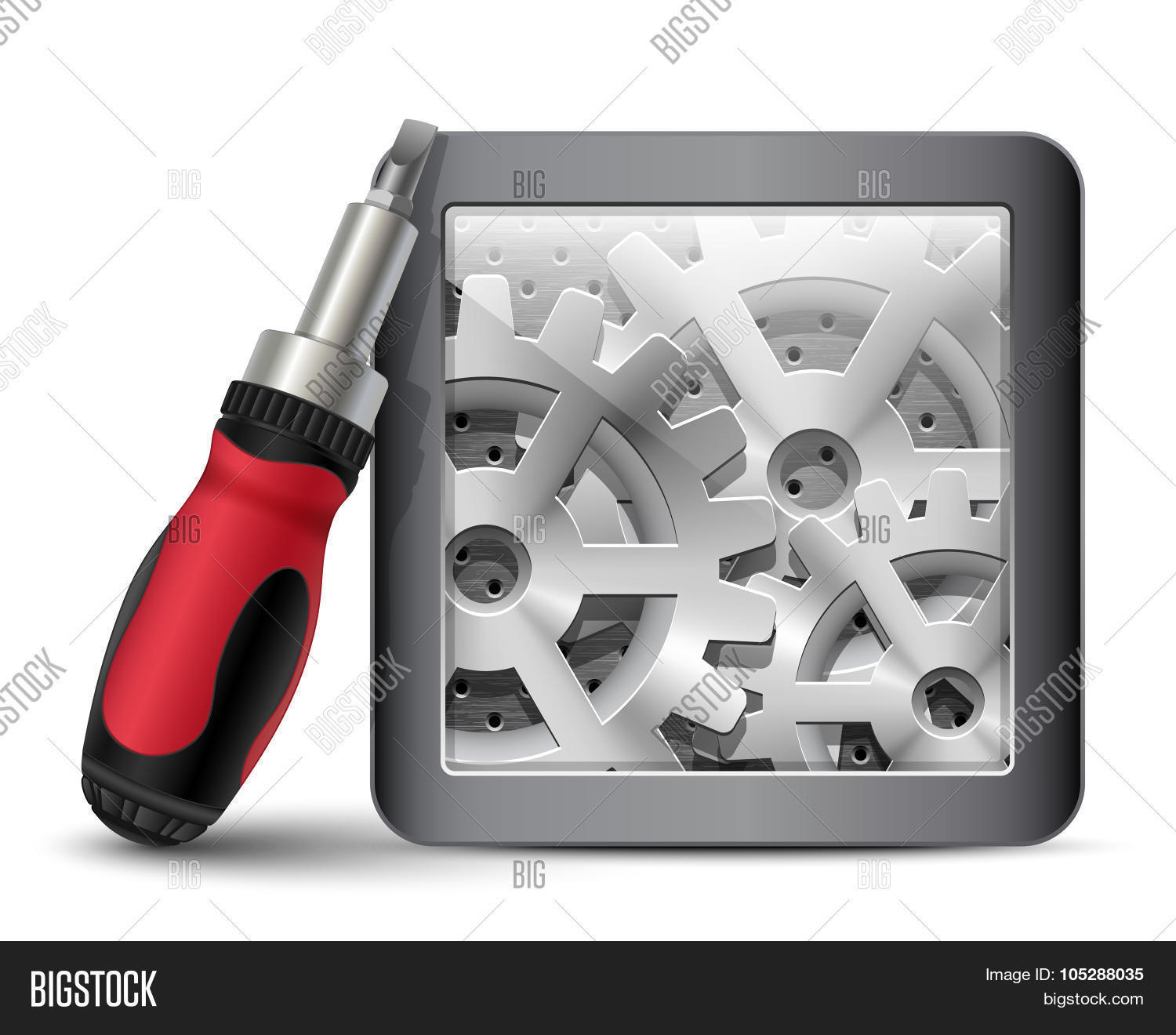 Screwdriver Gearbox. Vector & Photo (Free Trial) Bigstock