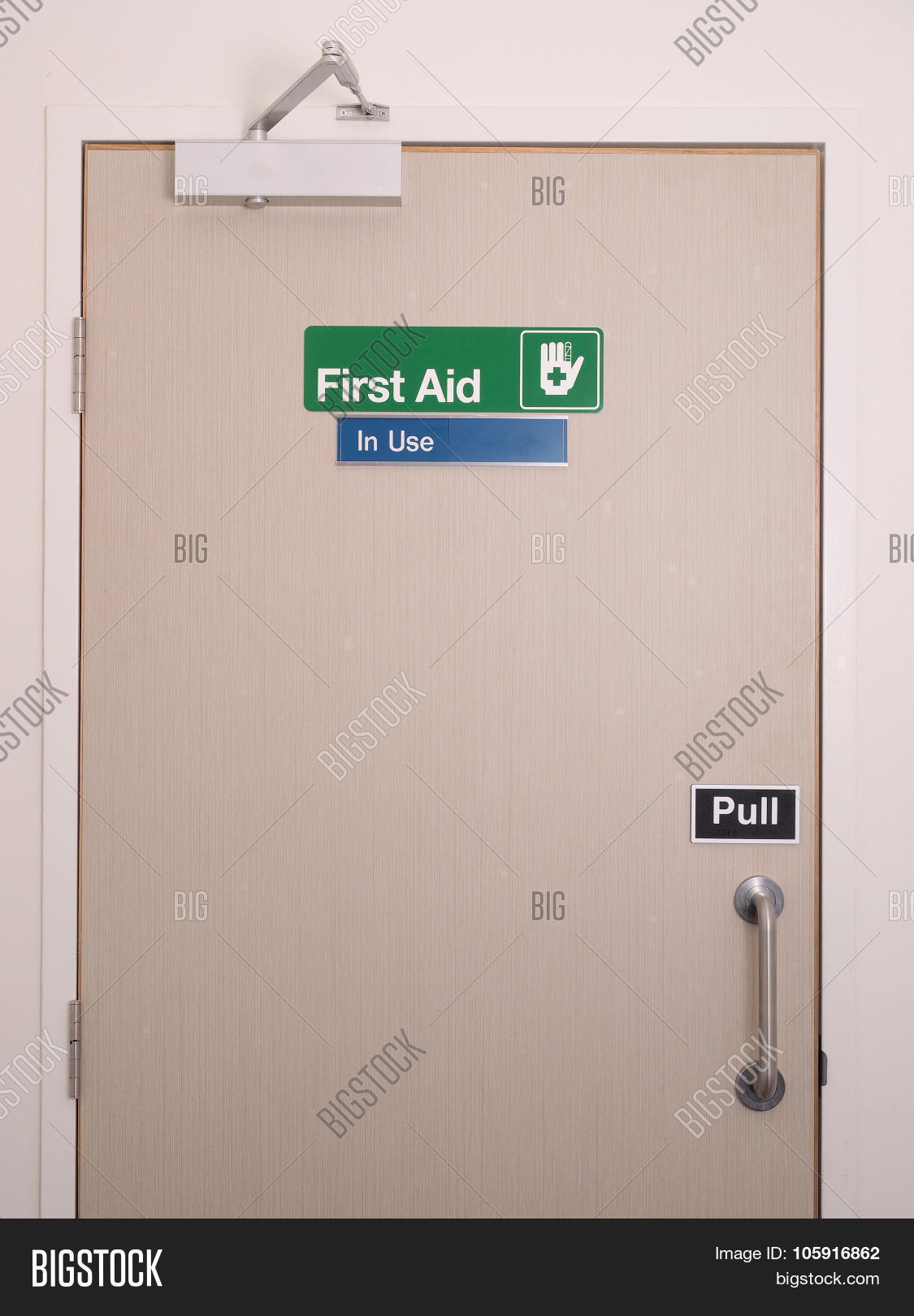 First Aid Door Sign Image & Photo (Free Trial) Bigstock