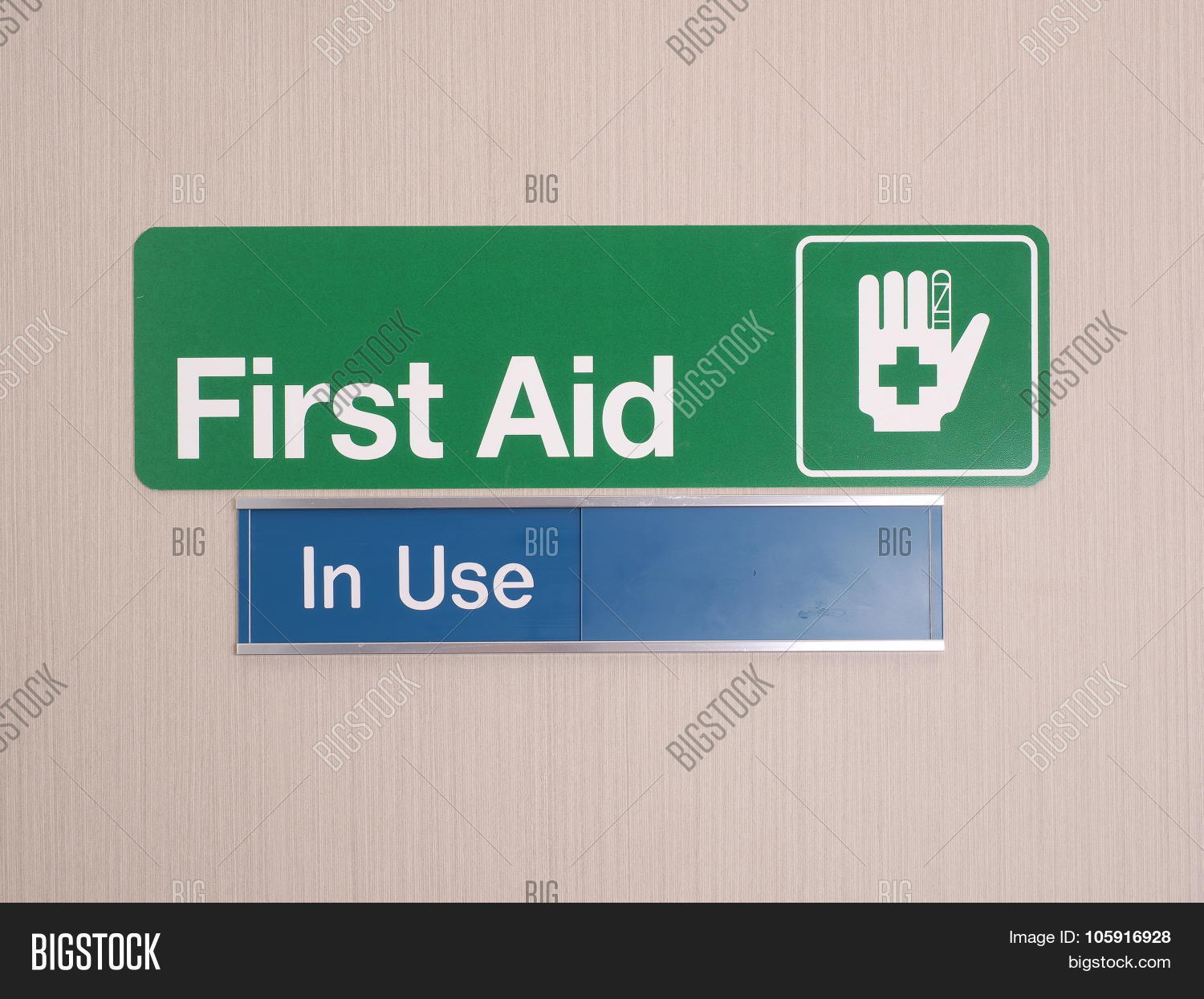 First Aid Door Sign Image & Photo (Free Trial) Bigstock
