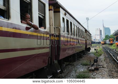People On The Thai Train