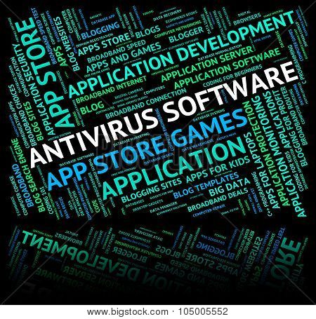 Antivirus Software Indicates Spyware Words And Unsecured