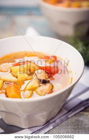 Soup With Mussels