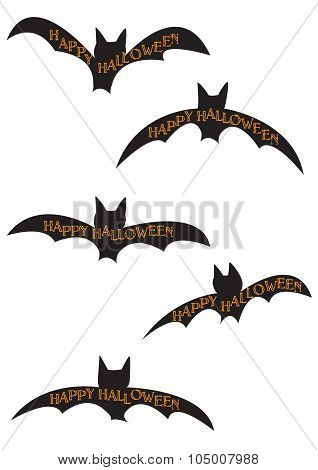 Halloween Bat Silhouettes