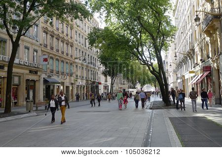 Rue de la République in Lyon