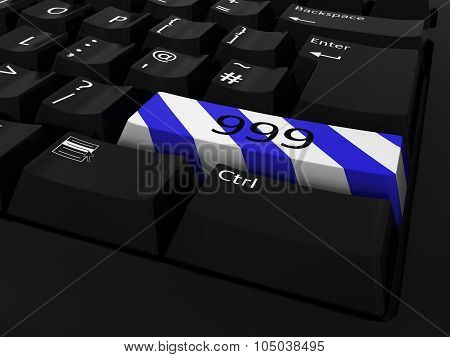 Blue And White Striped 999 Key Keyboard Background