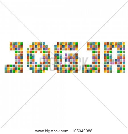 Colorful Jogja indonesia text in vector