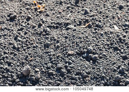 Surface Of Loosened Soil Outdoors