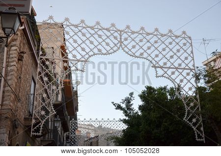 View of the city of Bivona, Sicily