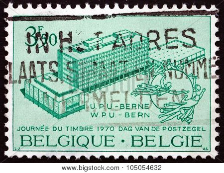 Postage Stamp Belgium 1970 Upu Headquarters And Monument