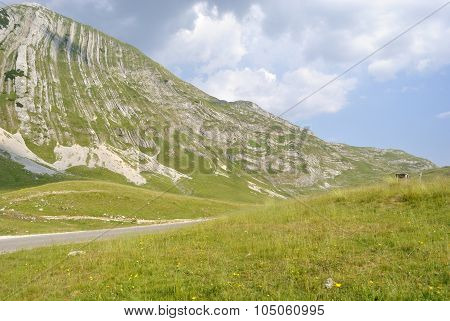 View of the Prutash mountain, Montenegro.