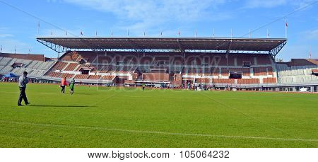 : Inside of the Amsterdam stadium