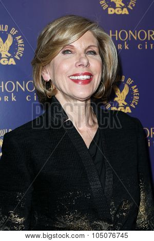 NEW YORK-OCT 15: Actress Christine Baranski attends the DGA Honors Gala 2015 at the DGA Theater on October 15, 2015 in New York City.