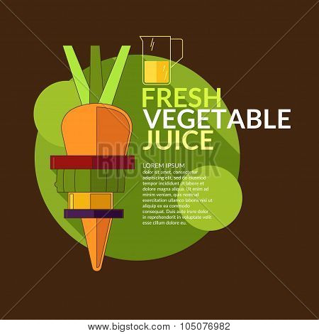 Fresh vegetable juice.