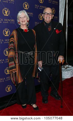 NEW YORK-OCT 15: Actress Jane Alexander (L) and husband Edwin Sherin attend the DGA Honors Gala 2015 at the DGA Theater on October 15, 2015 in New York City.