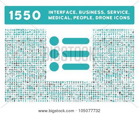 Items Icon and More Interface, Business, Tools, People, Medical, Awards Flat Glyph Icons