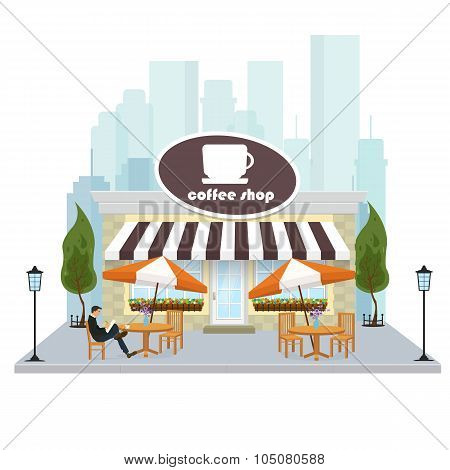 Coffee shop building