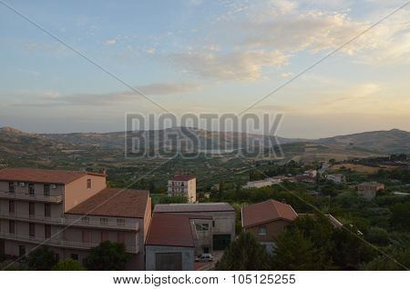 View of the city of Bivona, Sicily