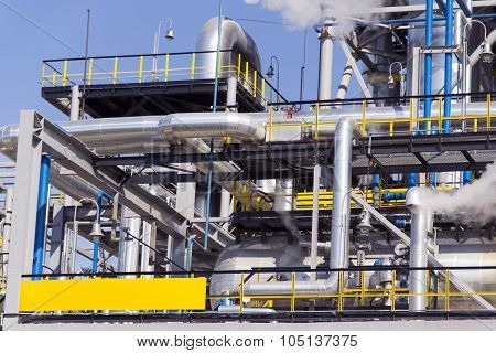 Industrial Texture Of Refinery Tower