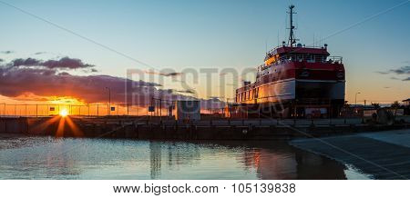 Foxton Beach Wharf Boat