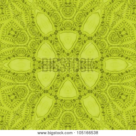 Seamless floral ornaments green