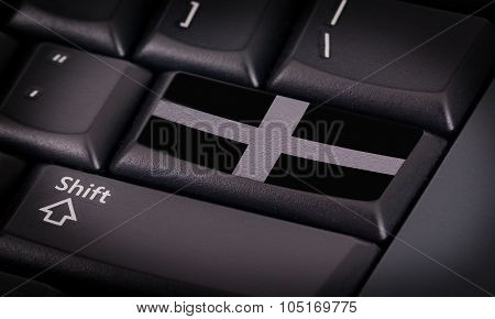 Flag On Keyboard