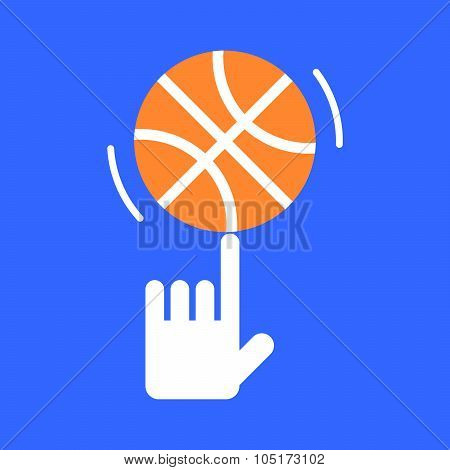 Spinning Basketball On His Finger
