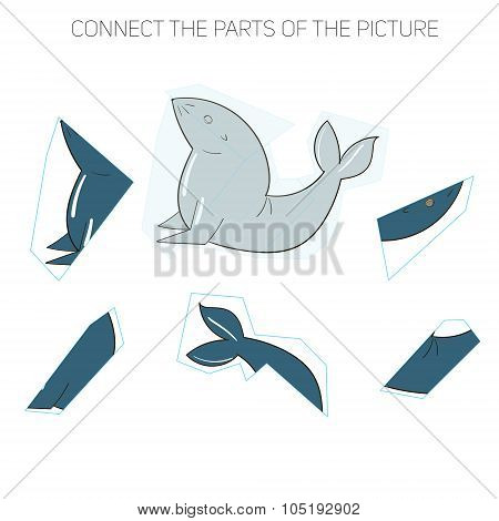 Puzzle game for chldren seal