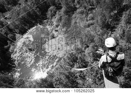 Extreme sports Ropejumping