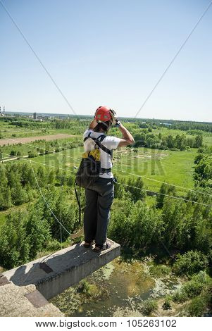 Extreme sports Ropejumping