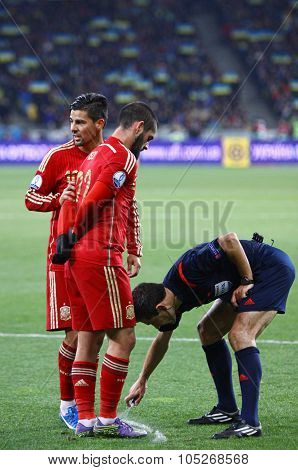 Uefa Euro 2016 Qualifying Round Game Ukraine Vs Spain