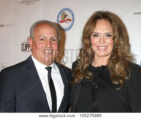 LOS ANGELES - OCT 17:  Peter R Repovich, Catherine Bach at the  LAPD Eagle & Badge Foundation Gala at the Century Plaza Hotel on October 17, 2015 in Century City, CA