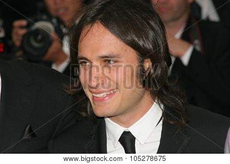 CANNES, FRANCE - MAY 23: Gael Garcia Bernal arrives for the screening of Babel on the Red carpet at the Palais des Festivals as part of the 59th  Cannes Film Festival on May 23, 2006 in Cannes, France