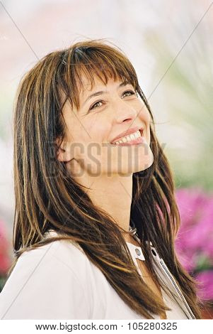 CANNES, FRANCE - MAY 15: French actress Sophie Marceau attends the photocall for the film 'A Ce Soir' on May 15, 2004 at The 57th Annual Cannes Film Festival, in Cannes, France