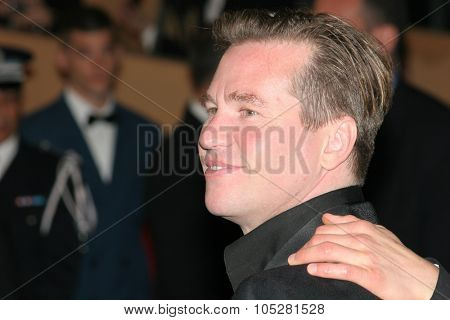 CANNES, FRANCE - MAY 14: Actor Val Kilmer attends a screening of 'Kiss Kiss Bang Bang' at the Grand Theatre during the 58th International Cannes Film Festival on May 14, 2005 in Cannes, France
