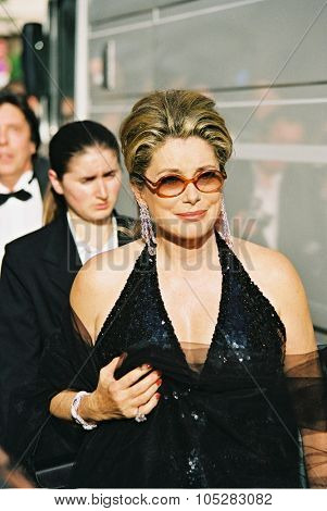 CANNES, FRANCE - MAY 17:  French actress Catherine Deneuve attend the Cannes Film Festival  on May 17, 2000 in Cannes, France