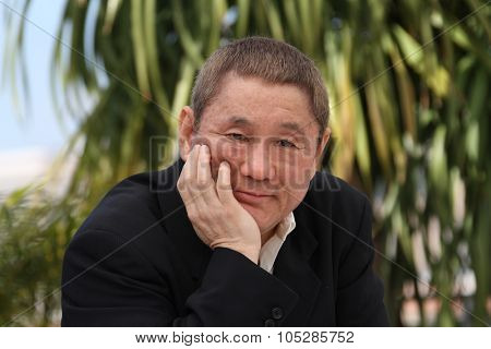 CANNES, FRANCE - MAY 17: Writer/director/actor Takeshi Kitano attend the 'Outrage' Photo Call held at the Palais des Festivals during the 63rd  Cannes Film Festival on May 17, 2010 in Cannes, France