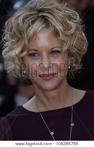 CANNES, FRANCE - MAY 17: Meg Ryan attends the premiere of 'Countdown To Zero' held at the Palais des Festivals during the 63rd  Cannes Film Festival on May 17, 2010 in Cannes, France.