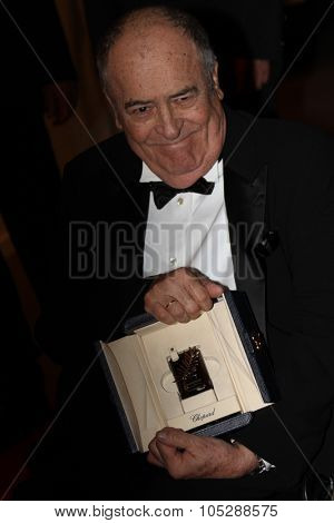 CANNES, FRANCE - MAY 11:  Bernardo Bertolucci  attends the opening night dinner during the 64th Annual Cannes Film Festival at Palais des Festivals on May 11, 2011 in Cannes, France