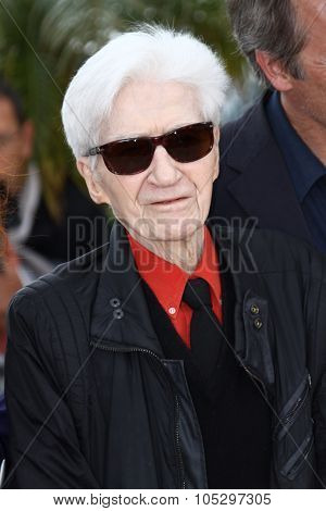 CANNES, FRANCE - MAY 21:  Alain Resnais poses at 'Vous N'avez Encore Rien Vu' Photocall during the 65th Annual Cannes Film Festival at Palais des Festivals on May 21, 2012 in Cannes, France.