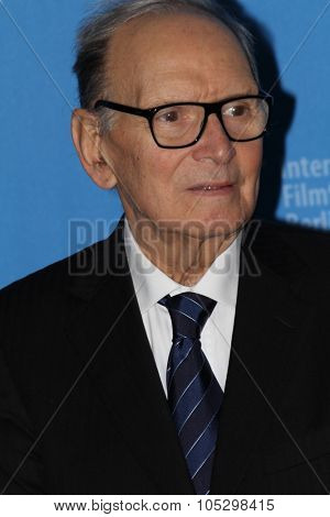 BERLIN, GERMANY - FEBRUARY 12: Composer Ennio Morricone attends the 'The Best Offer' Photocall during the 63rd Berlinalel Film Festival at the Grand Hyatt Hotel on February 12, 2013 in Berlin, Germany