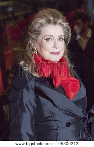 BERLIN, GERMANY - FEBRUARY 15: Actress Catherine Deneuve attends the 'On My Way' premiere during the 63rd Berlinale International Film Festival on February 15, 2013 in Berlin, Germany.