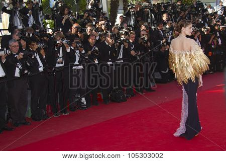 CANNES, FRANCE - MAY 26: Laetitia Casta attends the Premiere of 'Zulu' and the Closing Ceremony of The 66th  Cannes Film Festival at Palais on May 26, 2013 in Cannes, France.