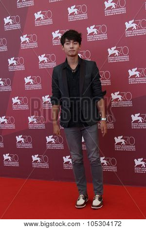 VENICE, ITALY - SEPTEMBER 03:  Haruma Miura attends 'Harlock: Space Pirate' Photocall during the 70th Venice Film Festival at Palazzo del Casino on September 3, 2013 in Venice, Italy.
